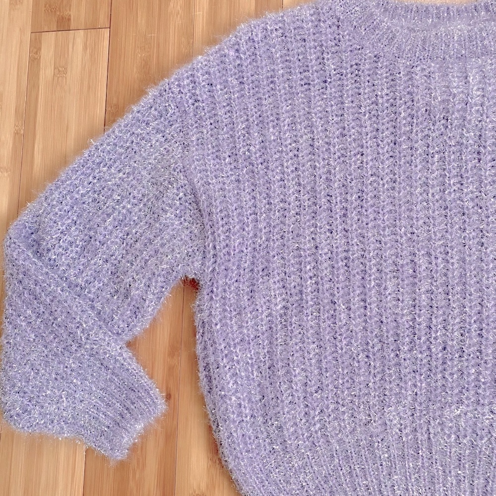 NWT H&M Metallic Sweater Soft Pastel sz.Med